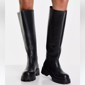 NWT Vagabond Cosmo 2.0 Black Leather Knee High Boots
(Size 40 / US 9-10)